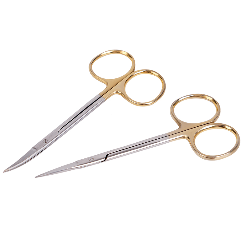 Medical Scissors - ステンレス鋼医療歯科外科はさみストレート湾曲先端止血鉗子眼科はさみ矯正ツール
