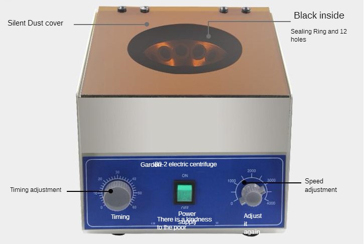 Xlab Medical - 実験室用電気遠心分離機,低速,4000rpm, 12x20ml, 0〜60分のタイミング,220v,80-2