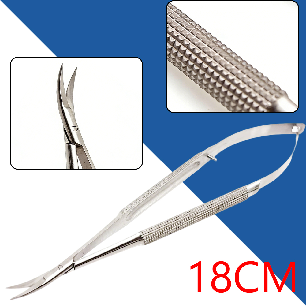 Medical Scissors - ステンレス鋼製マイクロカストロビエホ式眼科用ハサミ、角膜手術用器具（眼科手術用）