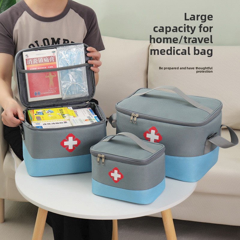 First Aid Kit - 家庭用大容量薬箱、定期防疫緊急医療キット、屋外用携帯救急キット