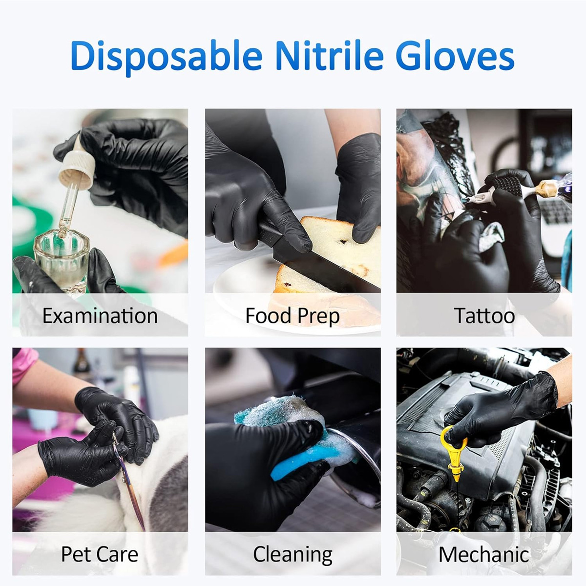 使い捨てニトリル手袋,多目的,ラテックスフリー,滅菌,医療, - Medical Gloves のレビューと価格