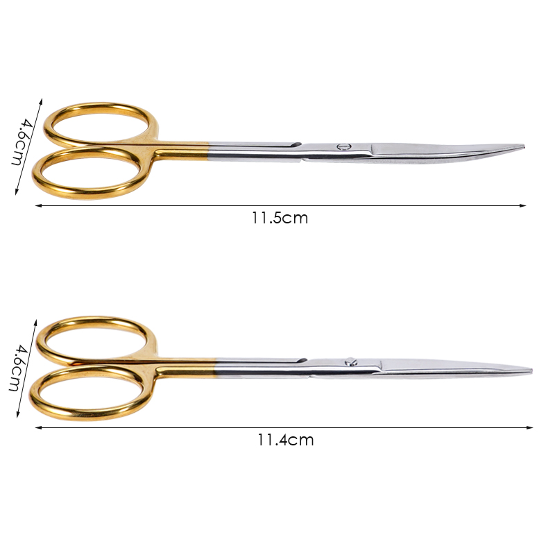 歯科用ゴールドハンドル付きハサミ1個、口腔医療用ハサミ、ステ - Medical Scissors のレビューと価格