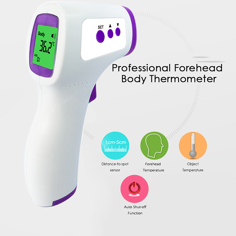 1 個の額温度計赤外線ハンドヘルド温度計、家庭用温度計、非接 - Pulse Oximeter のレビューと価格