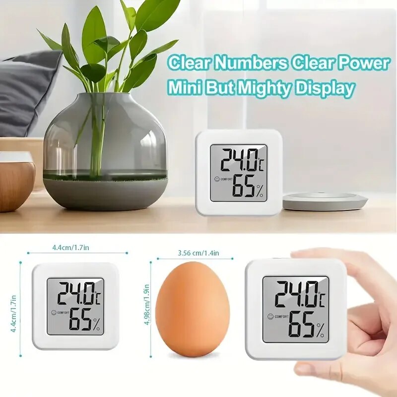 デジタル湿度計温度計室内温度計温度ゲージミニ液晶気象ステーシ - Thermometer Digital のレビューと価格