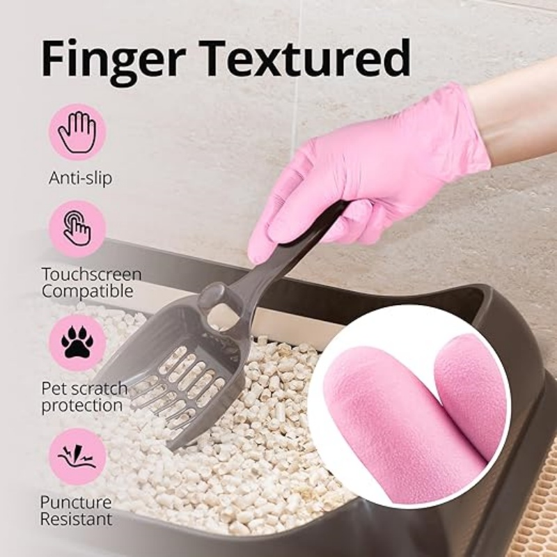 100 個使い捨てニトリル手袋ラテックスフリークリーニング手 - Medical Gloves のレビューと価格