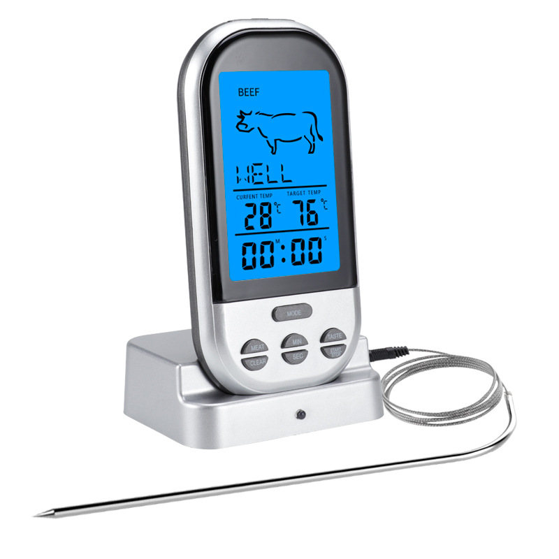 ワイヤレスBBQタイマー温度計 キッチンオーブン用食品温度計 - Thermometer Digital のレビューと価格