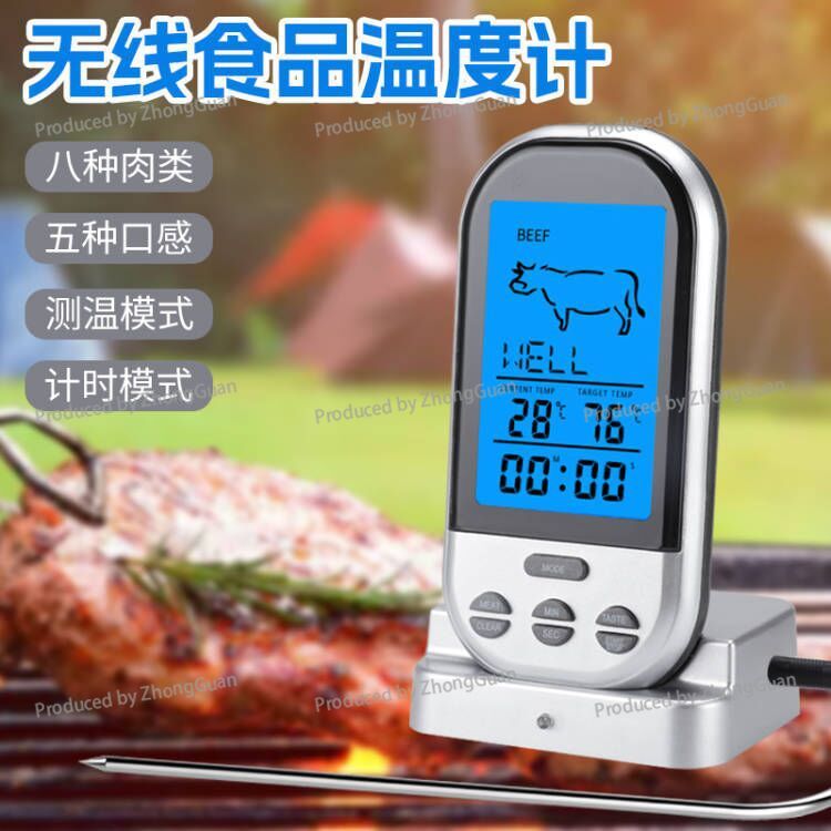 ワイヤレスBBQタイマー温度計 キッチンオーブン用食品温度計 - Thermometer Digital のレビューと価格