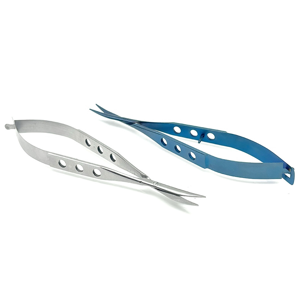 5 個の結膜眼科はさみ鈍曲眼科手術器具ステンレス鋼チタン医療 - Medical Scissors のレビューと価格
