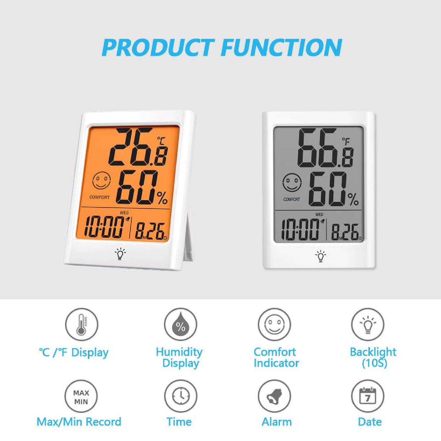 Timloon デジタル温湿度計。室内の温度と湿度をスマート - Thermometer Digital のレビューと価格
