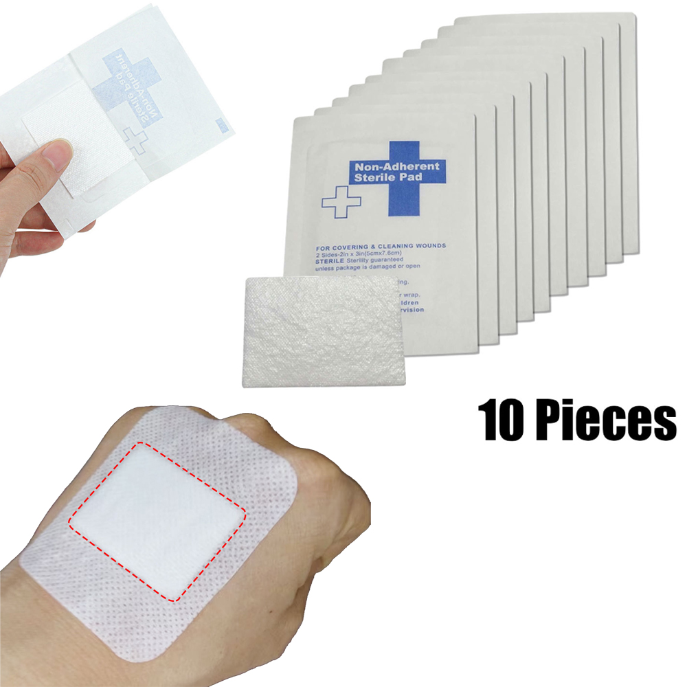 10 個 5*7.5 センチメートル 100% 綿防水ガーゼ - First Aid Kit のレビューと価格